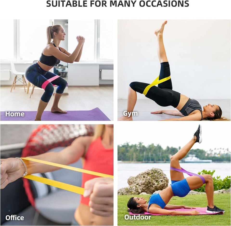 AurexFit Resistance Loop Bands — Set of 5